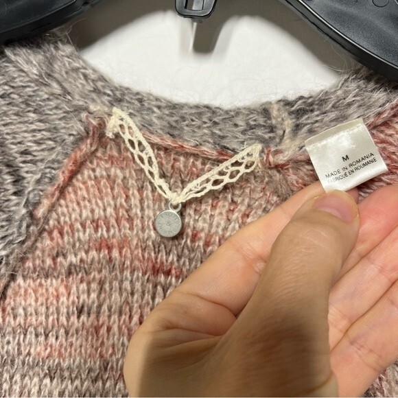 Anthropologie Knitted & Knotted Cody Peplum Mohair Wool Cardigan Sweater M NWOT - Picture 8 of 12